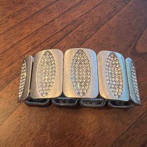 Kiam Family Silver Rhinestone Bracelet excellent vintage condition